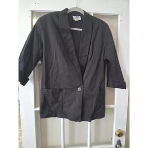 Vintage Kiks Dresses And Sportswear Black Blazer Small  H1